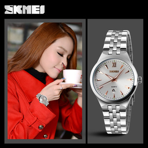 Skmei Quartz Watch Stainless Steel Strap Waterproof Calendar Luminous Men's Watch Analog Display 10mm Thickness - Product Image 3