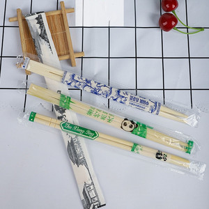 <span class=keywords><strong>Palillos</strong></span> desechables de <span class=keywords><strong>comida</strong></span> rápida, embalaje independiente, redondos, de bambú, venta al por mayor - Product Image 1