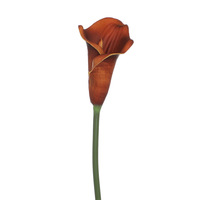 Fleur artificielle en PU, lys calla à longue tige, décoration pour la maison, salon, fleur artificielle, arrangement de mariage, disponible en gros, personnalisation possible