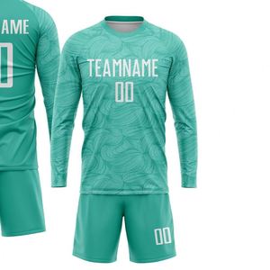 Nuevo Uniforme de Fútbol de Moda, Conjunto de Camiseta de Fútbol de Manga Larga, Ropa Deportiva Sublimada para Equipo, Transpirable, de Poliéster, para Entrenamiento y Partidos - Product Image 2