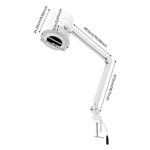 Collecteur de poussière pour ongles 55W 4300 tr/min 10 vitesses réglables avec lumière LED et filtre à cartouche pour salon de manucure, usage domestique et polissage des ongles - Product Image 3
