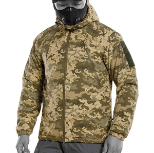 Veste tactique d'hiver imperméable DF20 noire et marron CP FG Ukraine CAMO, vêtements tactiques noirs et marron, veste d'hiver tactique pour l'extérieur, fabriquée aux États-Unis - Product Image 2