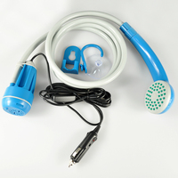 Pompe à eau portable exclusive alimentée par batterie IPX8 PVC 4L/min pour douche de voyage, camping, caravane, urgence