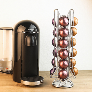 Support pour <span class=keywords><strong>capsules</strong></span> de <span class=keywords><strong>café</strong></span> <span class=keywords><strong>Nespresso</strong></span> <span class=keywords><strong>Vertuo</strong></span>, 24 pièces, type debout, en métal, support de rangement et d'exposition - Product Image 3