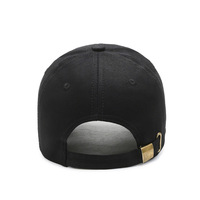 Casquette de baseball incurvée à 6 panneaux de style coréen printemps-automne - Chapeau de soleil réglable tendance avec broderie 3D