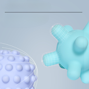 Venta al por mayor de plástico de vinilo educativo suave pegamento mano agarrar bola bebé juguete percepción agarrar juguete bebé recién nacido juguete suave - Product Image 3