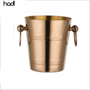 5L rond de luxe cerf en acier inoxydable seau à glace ventre refroidisseur pinces hôtel restauration équipement pour boîtes de nuit et bars - Product Image 2