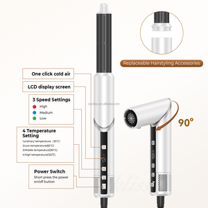 जियूओके हाई-स्पीड 5-इन-1 हेयर ड्रायर और स्टाइलर 110,000 आरपीएम ब्रशलेस मोटर फ्रैंच सैलून के साथ स्टेनलेस स्टील - Product Image 4