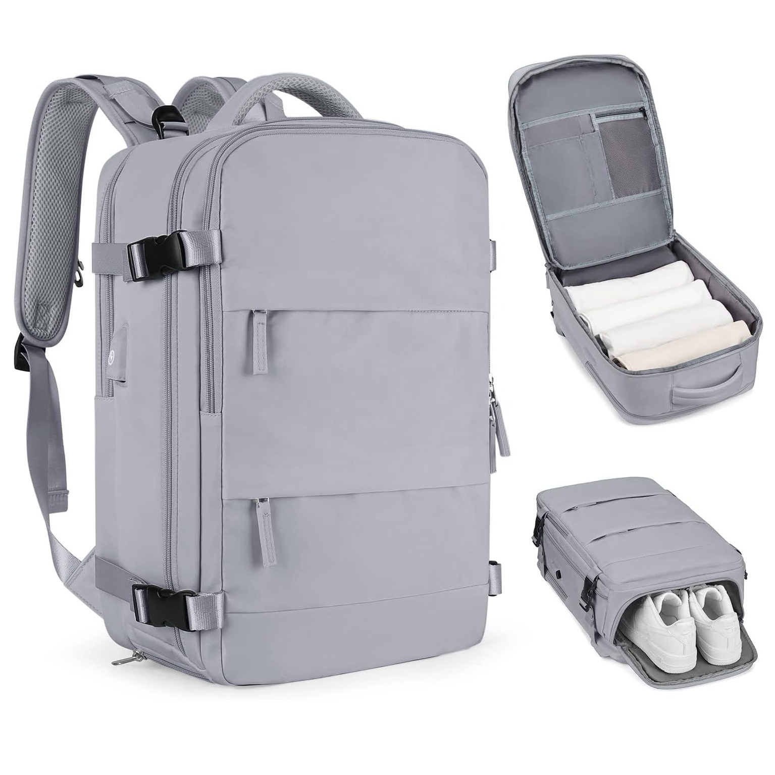 Groothandel Grote Casual Daypack Multi-Funcational Reisrugzak Vlucht Goedgekeurd