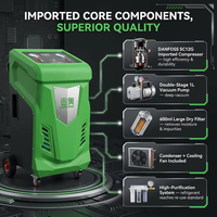 Machine de rinçage et de vidange d'huile de climatisation automobile automatique HO-X811 HONOW avec compresseur Danfoss SC12G et vitesse de vide élevée