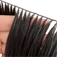 Extensions de ligne de plumes de cheveux de tressage humain cuticule alignée cheveux bruts faisceaux de vison cheveux brésiliens originaux en vrac 100g 7-15 jours