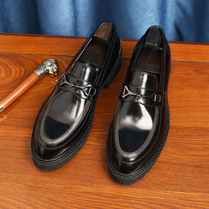 Chaussures Oxford pour hommes britanniques en cuir véritable imperméable, à bout fermé, faites à la main, pour mariage, formelles, décontractées, antidérapantes, avec boucles et sangles - Product Image 4