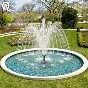 Fontaine musicale dansante Water Crown avec LED RGB programmable, grande fontaine paysagère extérieure, design personnalisé - Product Image 6