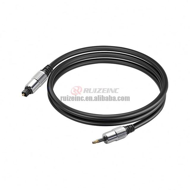 Wholesale 3.5mm Fiber Optic Audio Cable Toslink Digital Audio TV Connection Amplifier Cable square Mouth Coaxial Connecting Line