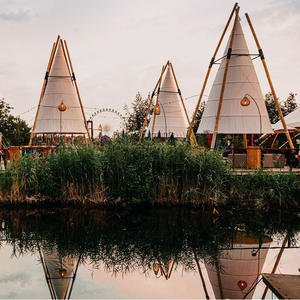 Nouveau modèle <span class=keywords><strong>tente</strong></span> lanterne extérieure en bambou pour le camping et le glamping, <span class=keywords><strong>tipi</strong></span> pour le mariage - Product Image 3