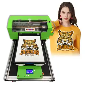 Funsun Classic Green Style A3(30*50cm) T-shirt Printing Machine Made in China for All Colors of Fabric