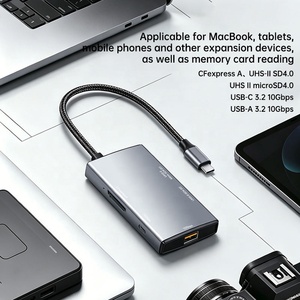 <strong>Buy</strong> Online USB 3.2 Gen 2 10Gbps Multi Card Reader for CFexpress Type a SD 4.0 MicroSD 4.0 Card Aluminum Alloy OTG Adapter - Product Image 2