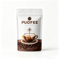 Sacs à café personnalisés recyclables, résistants à l'humidité, 12 oz, 5 lb, avec valve, pour l'emballage d'écouteurs, vente en gros