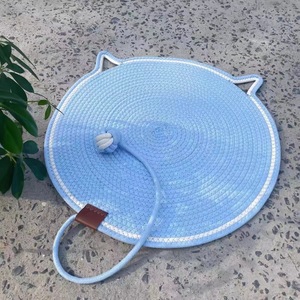 Hot Sales Interactive Cat Scratching Mat Cotton Rope Woven Cat Scratcher Pad with Hanging <b>Fish</b> <b>Toy</b> - Product Image 6
