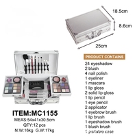 Kit de maquillage professionnel complet résistant à l'eau végétalien