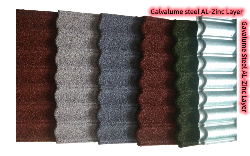 Bond Stone Coated Metal Roofing Tile Villa Hose Roofing Materials factory