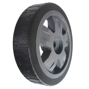 ล้อ PVC1001 ขนาด 10x1.75 นิ้ว ล้อ PVC 10 นิ้ว ยางกันรั่วสีเทา ขอบพลาสติก ลูกปืน สำหรับเครื่องตัดหญ้า เครื่องฉีดน้ำแรงดันสูง รถเข็นอุปกรณ์ทำสวน - Product Image 2