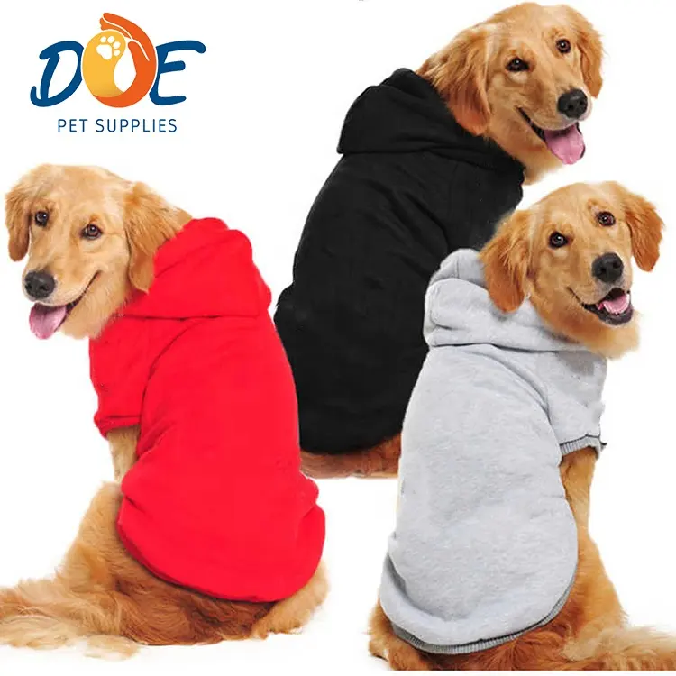 Großhandel Günstige Multi color Soft Fleece Warmes Haustier Benutzer definierte Hoodie Blank Hunde kleidung Hunde kleid Luxus Haustier Kleidung