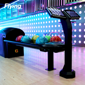 Juego de Bolos Personalizable de 10 Pinos de Goma y Madera con Máquina Lanzapelos para Adultos y Niños, para Pistas de Bolos Comerciales - Product Image 2