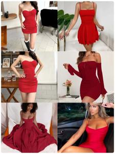 Venta al por mayor Bodycon Short Mini Elegante Noche Cóctel Cumpleaños Vendaje Fiesta Navidad San Valentín Vestidos Rojos Mujer - Product Image 3