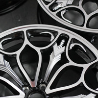 [Personalizado/Al Por Mayor] Nuevas Llantas de Aleación de Aluminio 6061 de 20 mm y 1724 Pulgadas, Ligeras, Forjadas, con Diseño de Malla Cromada, Liberty Final Fantasy