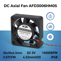 Ventilateur axial sans balais OEM personnalisé 30x30x6,5mm 5V DC, mini ventilateur de refroidissement 10000RPM 0,645W pour caméra de drone et VTX