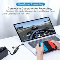 Tarjeta de Captura de Video HDTV 4K 30FPS, Tipo-C USB 3.0, Cámara de Transmisión en Vivo para Juegos, Grabadora de TV para Mac OS, OBS, Xbox, Videoconferencias