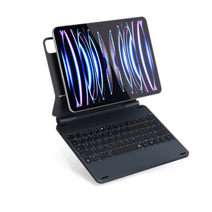 Recién llegado, funda para iPad con idioma personalizado, funda de teclado de colores inteligente con almohadilla táctil de Metal para iPad Pro 11 10,9, funda con soporte magnético - Product Image 6