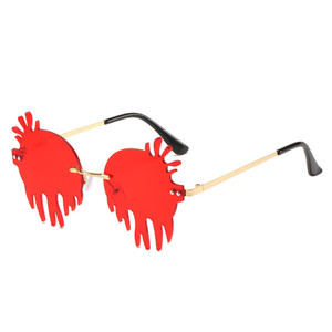 VIFF HM21384 Cute <strong>Party</strong> Sun <strong>Glasses</strong> Rimless Sunglasses - Product Image 2