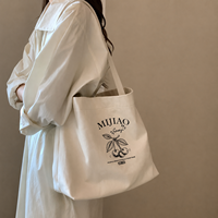 Sac fourre-tout en toile de coton recyclé écologique avec logo personnalisé, grand format, robuste, à bandoulière, pour la plage, motif lettres, usage quotidien