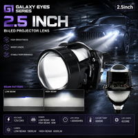 Mini projecteur bi-LED 2,5 pouces universel pour phare de voiture, kit de rénovation de phare automobile 12V 24V, faisceau haut et bas pour la modification de véhicules