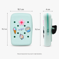 Pochette personnalisée en silicone pour gobelet avec poche pour téléphone et cartes, sac de rangement pour tasses avec breloques interchangeables