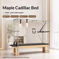 Reformer de Pilates Profesional de Madera de Arce con Resortes Calibrados para Tonificación