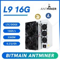 Machine de minage de crypto-monnaies Bitmain L9 ASIC pour Litecoin Dogecoin Scrypt Miner, livraison rapide