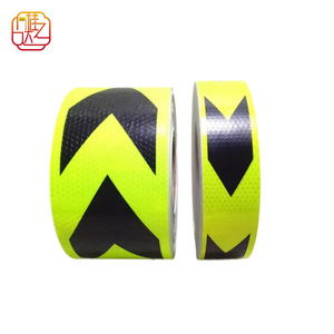 Nastro riflettente di sicurezza riflettente bianco rosso per camion vistosità adesivo materiale riflettente adesivo adesivo per veicoli - Product Image 1