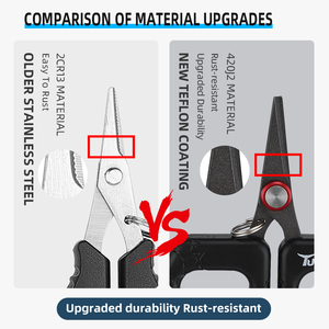 KLIFISHING Visschaar RVS Precisie Vislijnsnijder voor Gevlochten Visuitrusting - Product Image 2