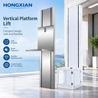 Ascenseur de fret électrique hydraulique de 3 à 9 m, petit élévateur pour entrepôt domestique, villa, deux étages, plateforme de levage simple