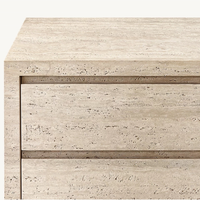 Armoire seau commode en travertin haut de gamme Villa Club Home Club peut personnaliser les meubles de chambre commode d'exportation