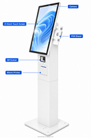 Kiosco Interactivo Todo en Uno con Soporte POS, Cámara, Escáner QR e Impresora Térmica de 80 mm para Restaurantes, Comercios y Cafeterías