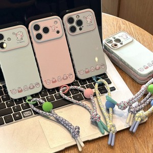 Cover per iPhone Serie 11-17 in Vetro Temperato Laccato Metallizzato con Specchio e Disegno Coniglio Cartoon - Product Image 4