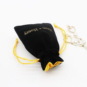 ถุงกำมะหยี่รีไซเคิลได้แบบมีเชือกผูก สำหรับใส่แว่นตา เครื่องประดับ สร้อยคอ นาฬิกา และอัญมณี พร้อมปั๊มโลโก้ - Product Image 6