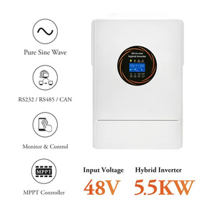 <span class=keywords><strong>Ursul</strong></span> Onduleur solaire hybride à onde sinusoïdale 5kw 6,2 kw Support de réseau certifié IEC à sortie unique - Product Image 3