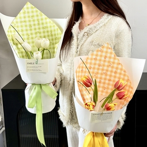 Papier d'emballage kraft épais double face pour la fête des mères, printemps, pour bouquet <span class=keywords><strong>de</strong></span> fleurs, emballage cadeau - Fournitures <span class=keywords><strong>de</strong></span> fleuristes - Product Image 2