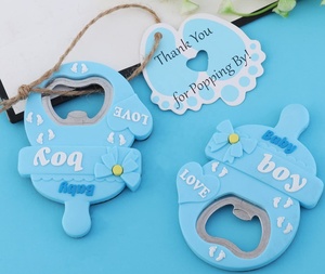 아기 소년 소녀 병따개 선물 수유 병 모양의 오프너 아기 샤워 생일 파티 손님을위한 반환 선물 세트 기념품 - Product Image 5