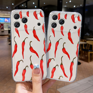 Coque de téléphone portable antichoc en TPU avec impression <span class=keywords><strong>photo</strong></span> pleine écran Piment Rouge pour <span class=keywords><strong>iPhone</strong></span> 11 12 13 14 15 16 17 Pro Max Air - Product Image 1